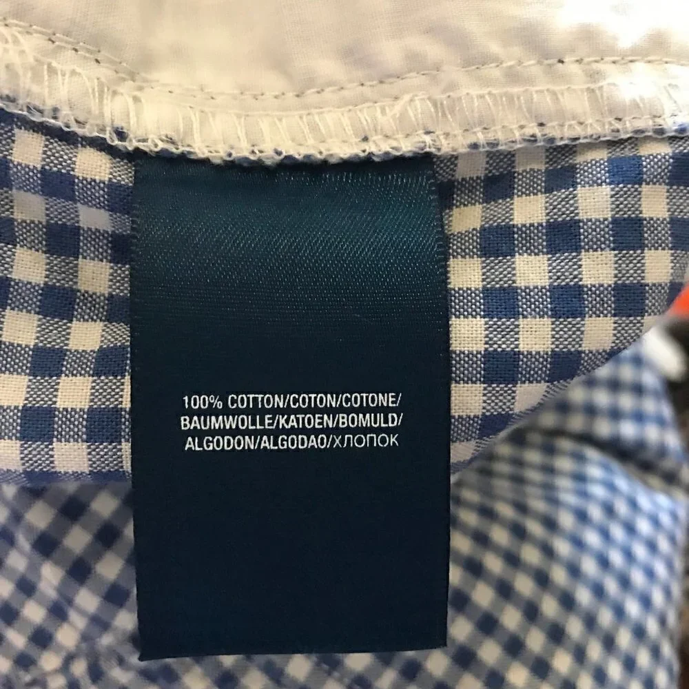 Ralph Lauren blue gingham shorts